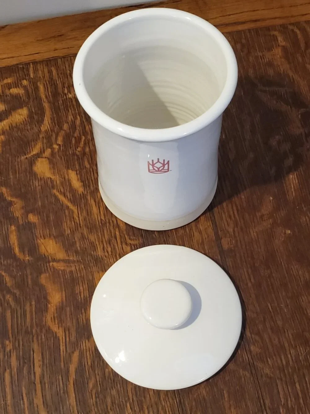 King Arthur Baking Company Logo Stoneware Sourdough Crock with Lid - Picture 2 of 7